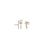 Floral Spark 18K Gold Polish Silver Drops (5+ Yrs)
