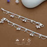 Royal Charm Cascade Traditional 925 Silver Kid Anklet(1-2 Yrs)