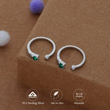 Green Harmony Adjustable 925 Silver Toering