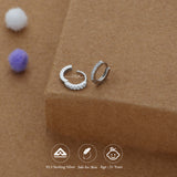 Starry Circle 925 Silver Kid Hoop Earring(2+ Yrs)