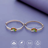 925 Silver Rainbow Skies CZ Kids Bangles (0-5 Yrs)
