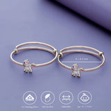 Unicorn Cartoon Adjustable 925 Silver Kid Bangles (0-5 Yrs)