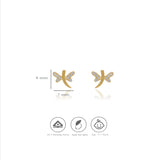 GlanceFly 925 Silver Kid Stud Earring