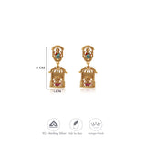 Devi Darshan Traditional 925 Gold Polish Silver Earring