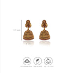 Majestic Elephant Nakshi 925 Silver Traditional Jhumkas