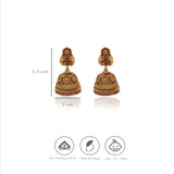 Majestic Elephant Nakshi 925 Silver Traditional Jhumkas