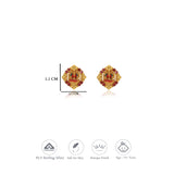 Mangala-Kona Traditional 925 Gold Polish Silver Kid Earring