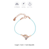 Sweet Unicorn Rose Gold 925 Thread Silver Bracelet(1-5Yrs)