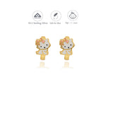 Cuddly Kitty 925 Silver Kid Earring (3+ Yrs)