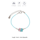 Baby Elephant Thread 925 Silver Anklet for Kids(0 - 2Years)