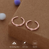 Charm Knot Rose Gold Polish 925 Silver Toering