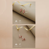 Twilight Leaf Rose Gold Polish 925 Silver Studs