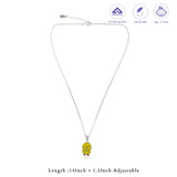 Sunshine Duck 925 Silver Kids Chain Pendant (3+ Years)