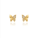 925 Silver Flutter Sparkle Kids Studs