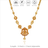 925 Silver Divine Ganesha Temple Necklace