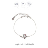 Tiny Kitty 925 Thread Silver Bracelet(1-5Yrs)