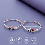 925 Silver Joyful Bicycle Kids Bangles (0-5 Yrs)