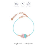 Trunky Charm Rose Gold 925 Thread Silver Bracelet(1-5Yrs)