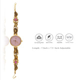 Blush Elegance 925 Silver Temple Watch