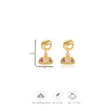 Shikhara Peacock  925 Silver Traditional Jhumka