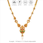 925 Sterling Silver Gold-Plated Lakshmi Necklace