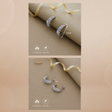 Luminous 925 Silver Hoop Earrings