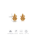 Padmasana Lakshmi Traditional 925 Gold Polish Silver Kid Earring