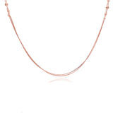 Bead Charm 925 Silver Double Layered Necklace