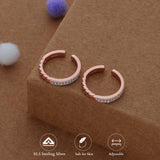Twist Elegance Rose Gold Polish 925 Silver Toering