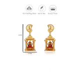 Swarna Mandir Gold Polish 925 Silver Traditional Jhumka
