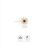 925 Silver Dazzling Flower Nosepin