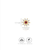 925 Silver Dazzling Flower Nosepin