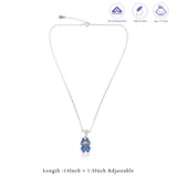 Snowy Buddy 925 Silver Kids Chain Pendant (3+ Years)