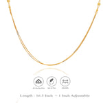 Bead Charm 925 Silver Double Layered Necklace