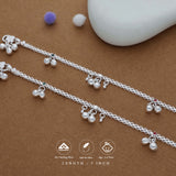 Kundan Traditional 925 Silver Kid Anklet(3-4 Yrs)
