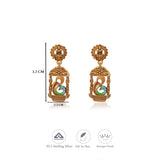 Pratishtha Traditional 925 Gold Polish Silver Earring