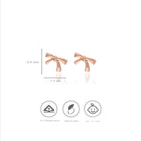 Infinity Grace 925 Silver Stud Earrings