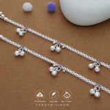 Sweet Steps Traditional 925 Silver Kid Anklet(3-4 Yrs)