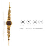 Peacock Cuff 925 Silver Antique Watch