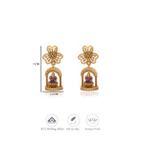 Suvarna Pushpa Traditional 925 Gold Polish Silver Earring