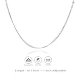 Bead Charm 925 Silver Double Layered Necklace