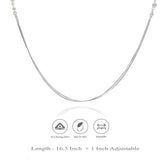 Bead Charm 925 Silver Double Layered Necklace
