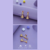 Kalyani Floral Gold Polish 925 Silver Traditional Kid Earring