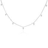 sterling silver heart charm necklace