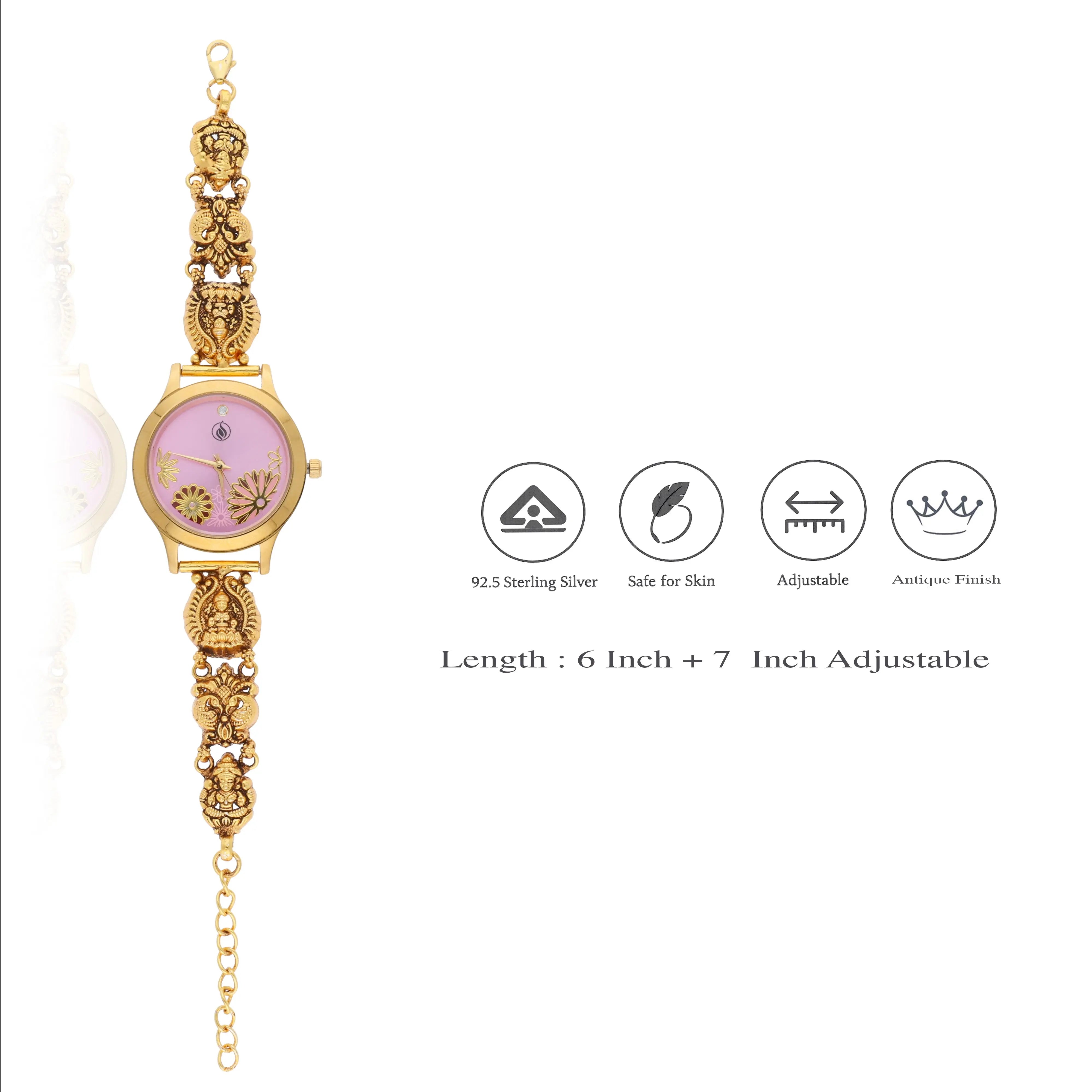 925 Silver Traditional Wedding Jewelry Watch