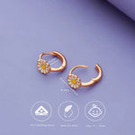 Petal Pop 925 Silver Kids Hoop Earrings