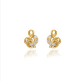 925 Silver Treble Clef Kid Stud Earring
