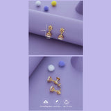 Maharani Petal Gold Polish 925 Silver Traditional Kid Earring
