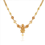 Annapoorna Devi 925 Silver Gold Polish Necklace