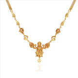 Annapoorna Devi 925 Silver Gold Polish Necklace